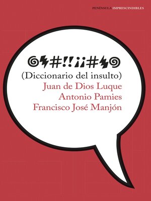 cover image of Diccionario del insulto